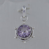 Pink Amethyst Silver Pendants