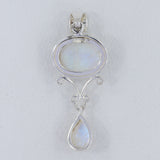 Larimar Gemstone 925 Sterling Silver Pendant