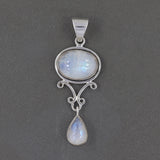 Larimar Gemstone 925 Sterling Silver Pendant