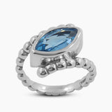 Marquise Amethyst Silver Rings