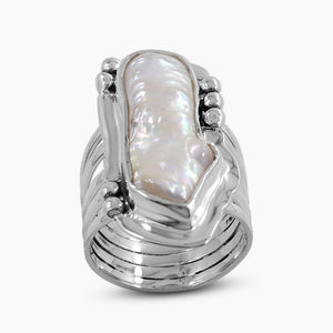 Fresh Water Pearl Silver Rings