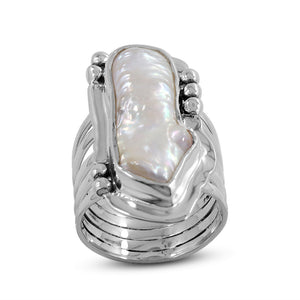 Fresh Water Pearl Silver Ring