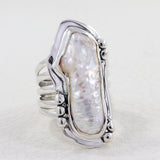 Fresh Water Pearl Sterling Silver Handmade Ring