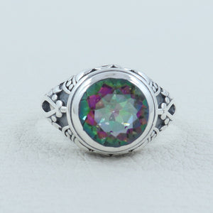 Mystic Quartz Sterling Silver Ring