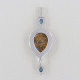 925 Silver Turquoise Oyster Jasper Pendant