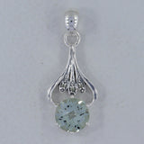 925 Sterling Silver Crystal Pendant