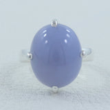 925 Starling Silver Beautiful Chalcedony Gemstone Ring