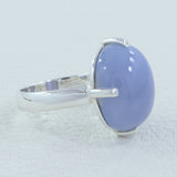 925 Starling Silver Beautiful Chalcedony Gemstone Ring