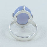 925 Starling Silver Beautiful Chalcedony Gemstone Ring