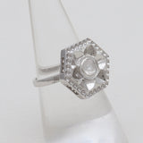 925 Sterling Silver Uncut Diamond Rings