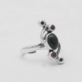 925 Sterling Silver Multi Tourmaline Rings