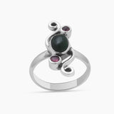 925 Sterling Silver Multi Tourmaline Rings
