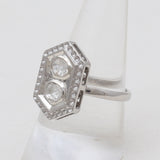 925 Sterling Silver Uncut Diamond Rings