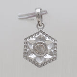 Uncut Diamond Silver Designer Pendants