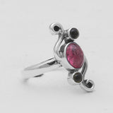 925 Sterling Silver Multi Tourmaline Rings