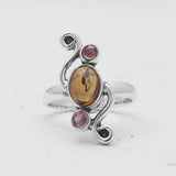 925 Sterling Silver Multi Tourmaline Rings