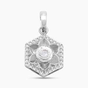 Uncut Diamond Silver Designer Pendants