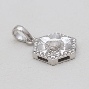 Uncut Diamond Silver Designer Pendants