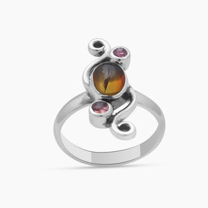 925 Sterling Silver Multi Tourmaline Rings