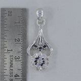 925 Sterling Silver Crystal Pendant