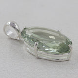 925 Starling Silver Green Amethyst Pendant