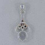 925 Sterling Silver Crystal Pendant