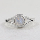 Natural Blue Larimar Gemstone 925 Silver Ring