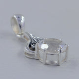 925 Sterling Silver Crystal Pendant