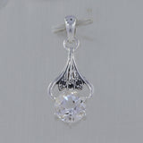 925 Sterling Silver Crystal Pendant