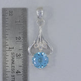 925 Sterling Silver Crystal Pendant