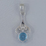 925 Sterling Silver Crystal Pendant