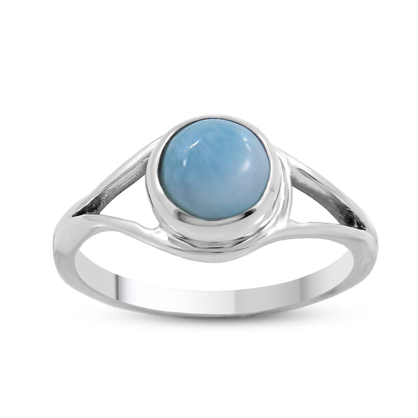 Natural Rainbow Moonstone Silver Ring