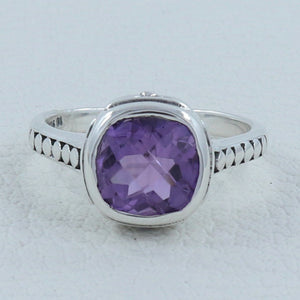 Amethyst  Silver Ring