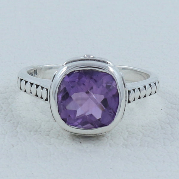 Amethyst  Silver Ring