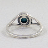 Natural Rainbow Moonstone Silver Ring