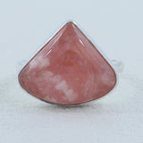 Rhodochrosite Silver Ring