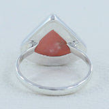 Rhodochrosite Silver Ring