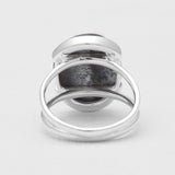 Mustard Jasper Silver Rings