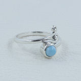 Larimar Silver Ring Jewelry