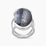 Mustard Jasper Silver Rings