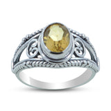 Citrine Silver Ring