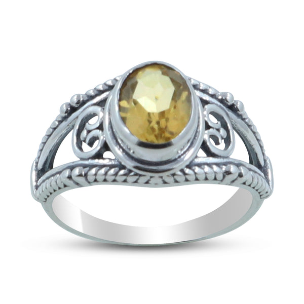 Citrine Silver Ring
