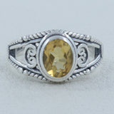 Citrine Silver Ring