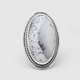 Dendritic Opal Silver Rings