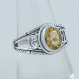 Citrine Silver Ring