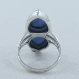 Pear Shape Kyanite Gemstone 925 Sterling Silver Ring