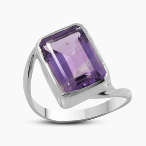 925 Sterling Silver Amethyst Rings