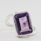 Amethyst Silver Ring