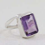 Amethyst Silver Ring