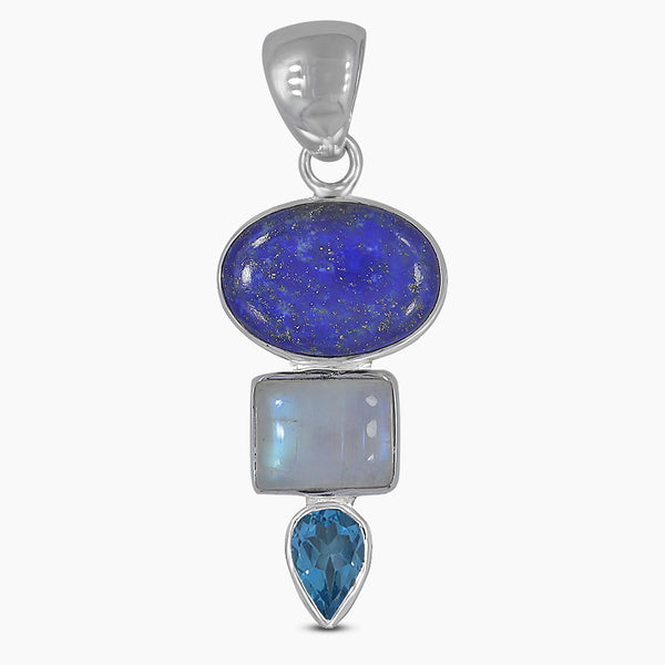 Lapis Lazuli Silver Pendants